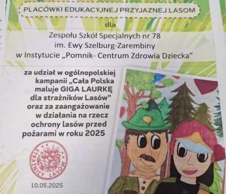 GIGALAURKA DLA STRAZNIKÓW LASÓW