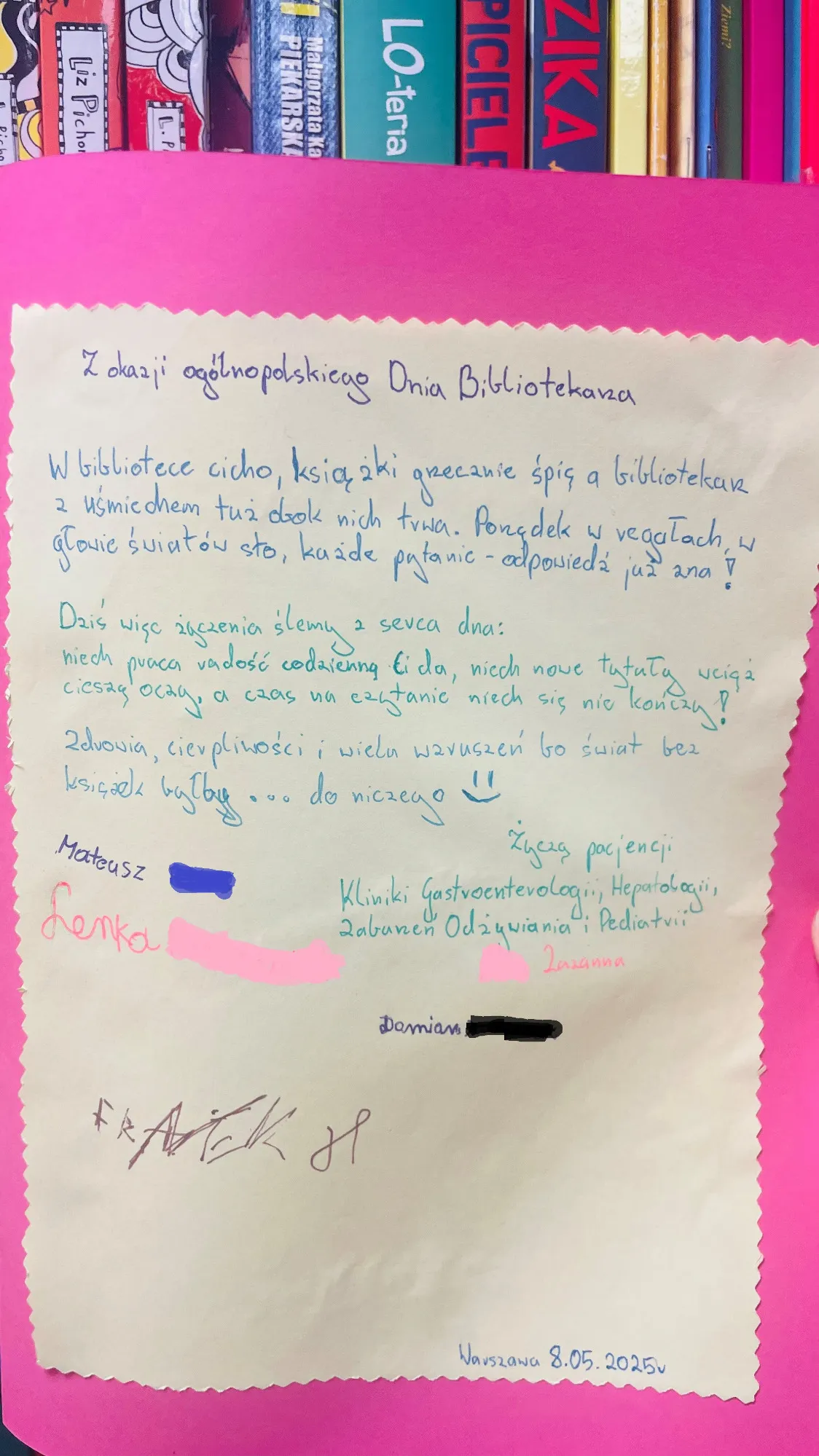 8 MAJA - DZIEŃ BIBLIOTEKARZA/BIBLIOTEKARKI i BIBLIOTEK